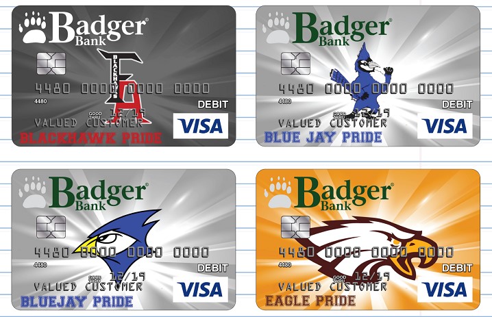 School spirit debit cards